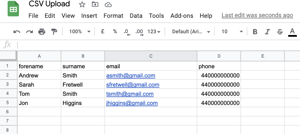 How to upload a CSV file – Evouchers